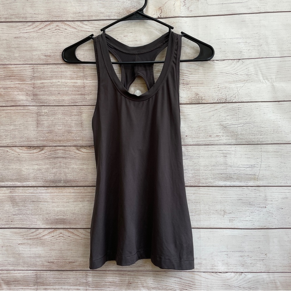 ATHLETA NITRO RACER BACK‎ TANK TOP IN BROWN